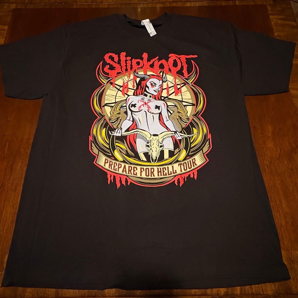 Slipknot Prepare For Hell Tour‎ Graphic T Shirt XL Heavyweight Metal Band Tee